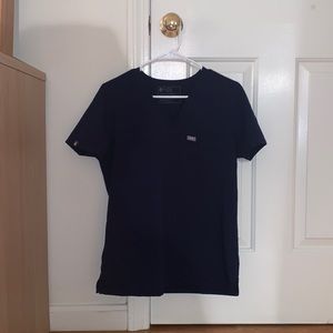 FIGS Navy Blue Catarina Top Small & Zamora Joggers XS PETITE